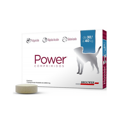 Power Comprimidos Antipulgas Perros 30 a 40Kg